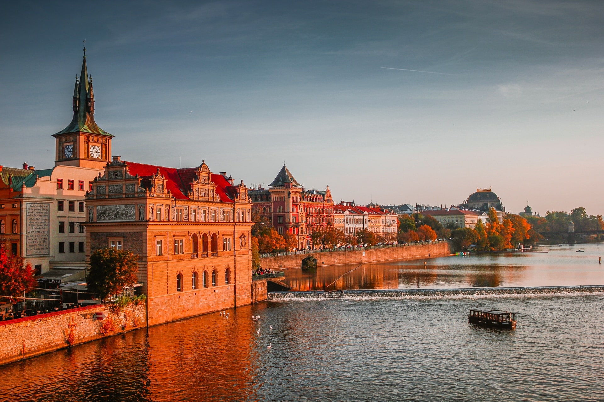 The Bedřich Smetana Museum next to the Vltava River in Prague, Czech Republic PEO