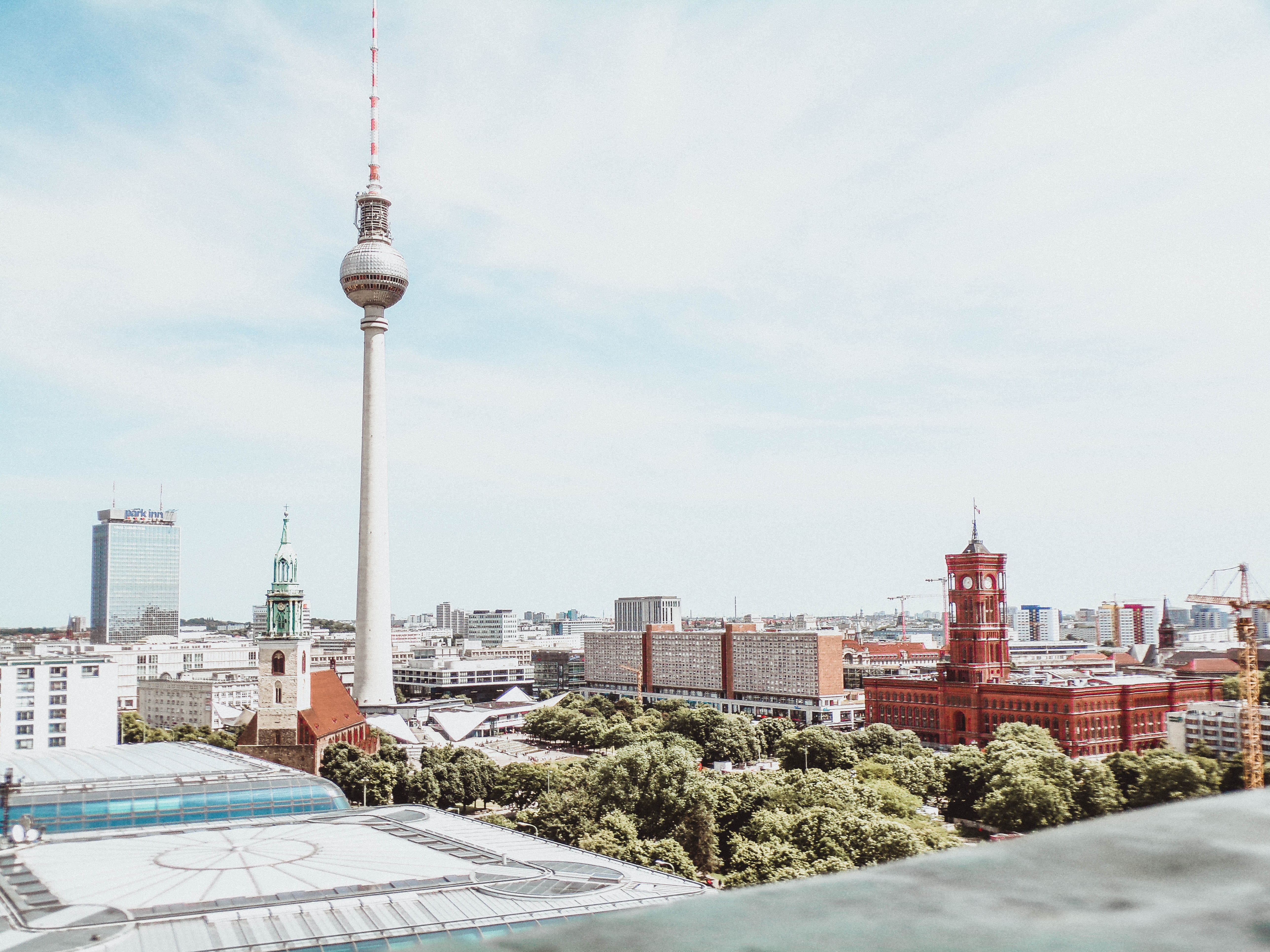 Fernsehturm Tower on Alexanderplatz in Berlin