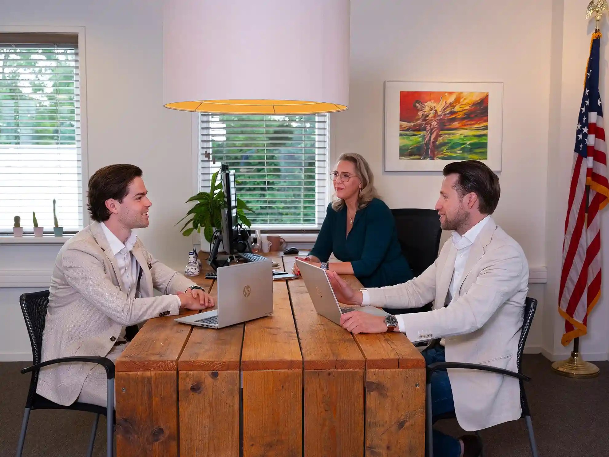 Your dedicated European HR team having a meeting