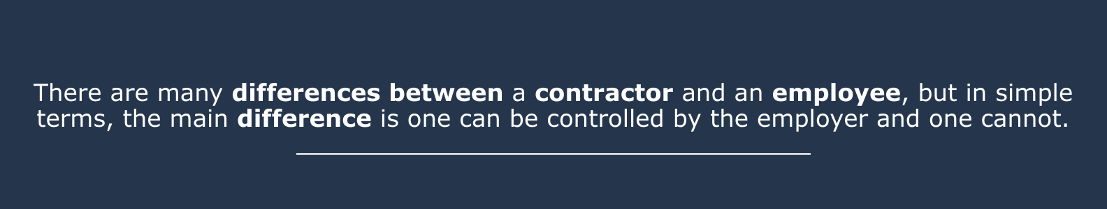 Reasons for contractor to employee conversion