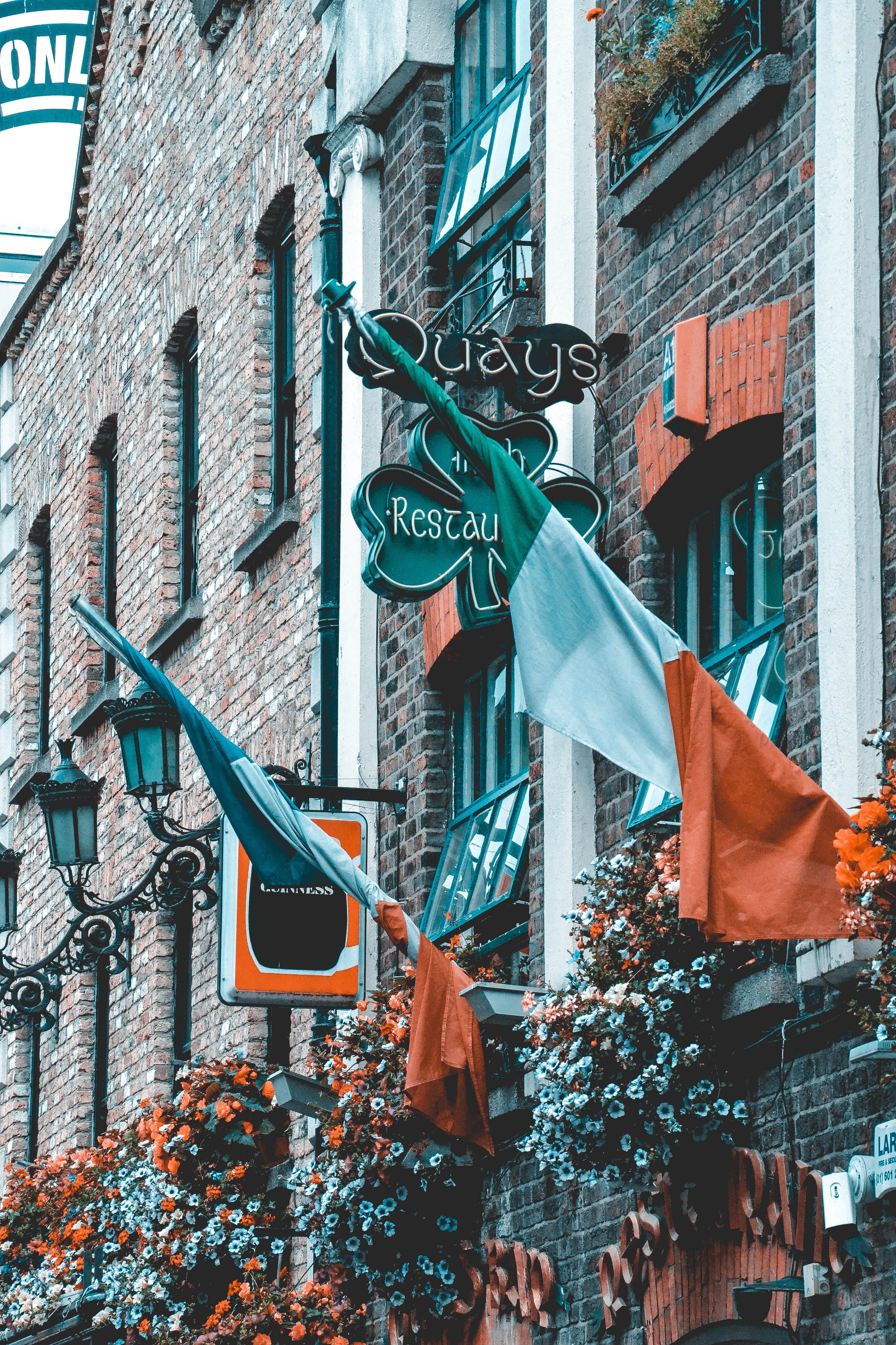 Irish pub located on the historical street in