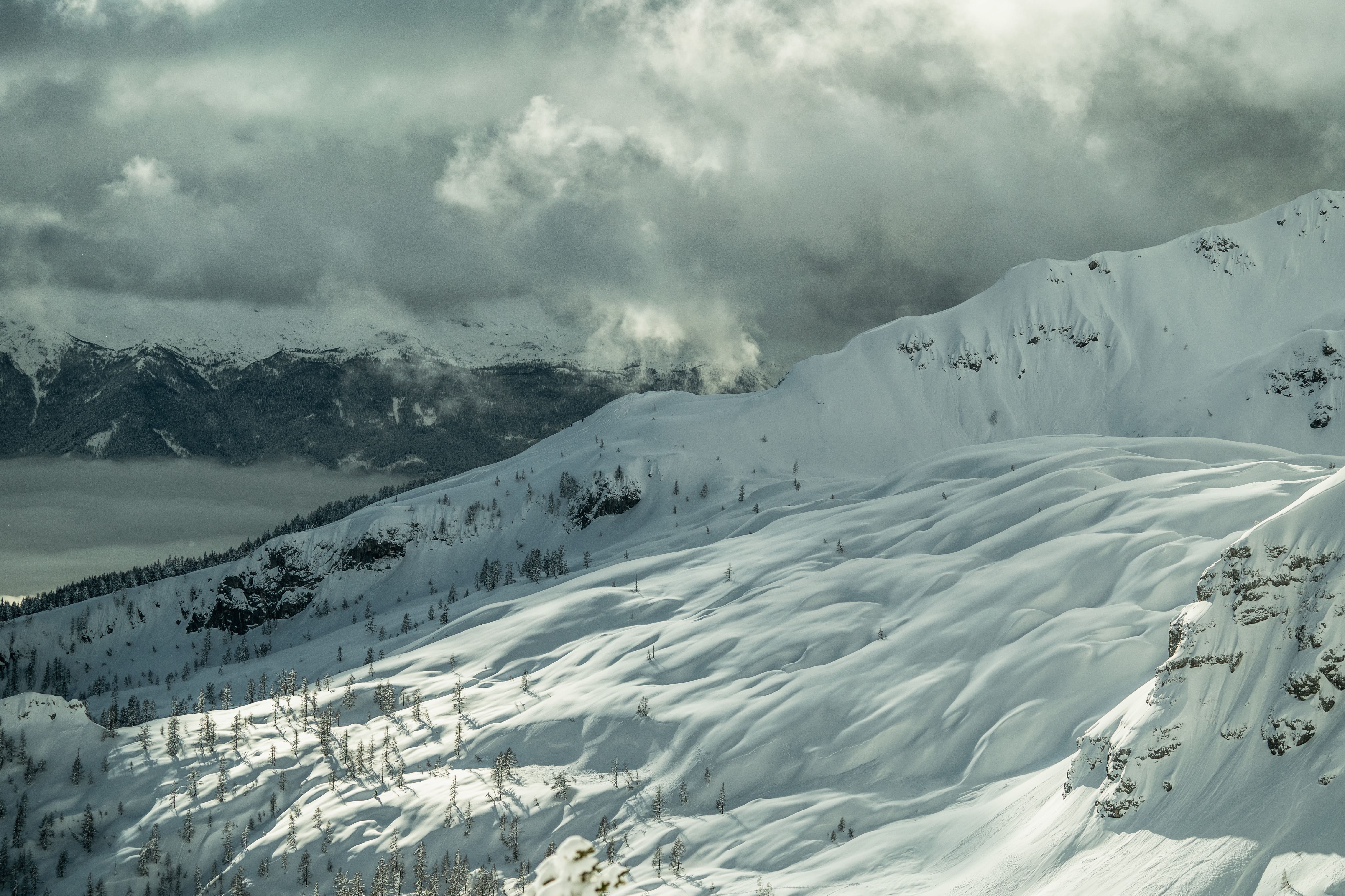 Mountains cover in snow, beauty of Slovenian winter, Slovenia PEO