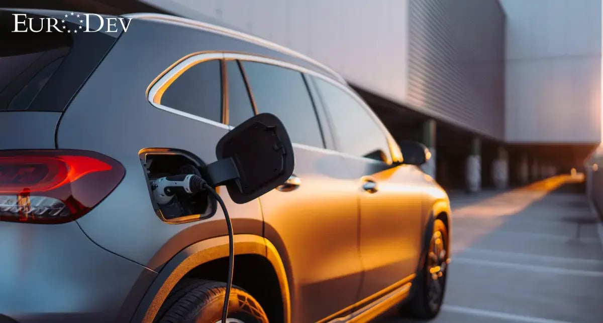 Electric vehicle charging in Europe, representing EV market growth in 2026