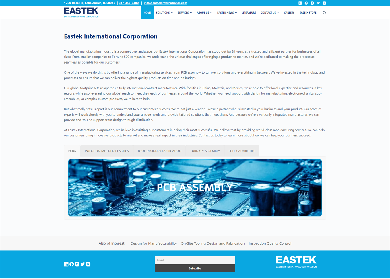 eastek old website