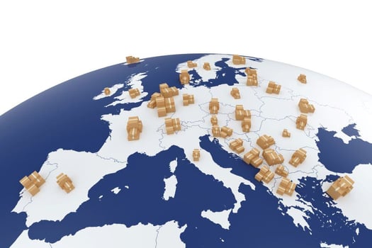shipping, parcels, europe