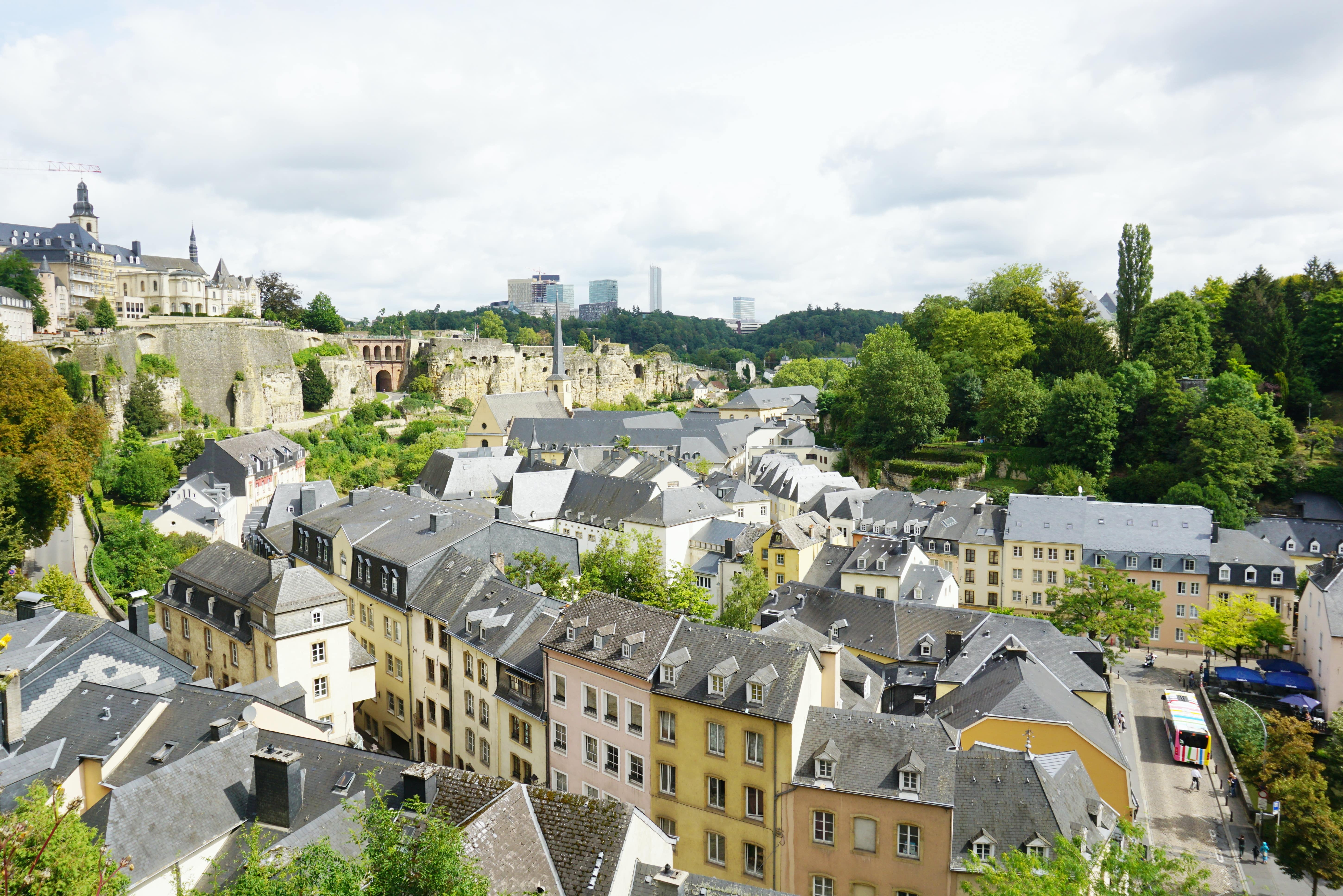 Panoramic city view of Brussel, Luxembourg PEO exploration