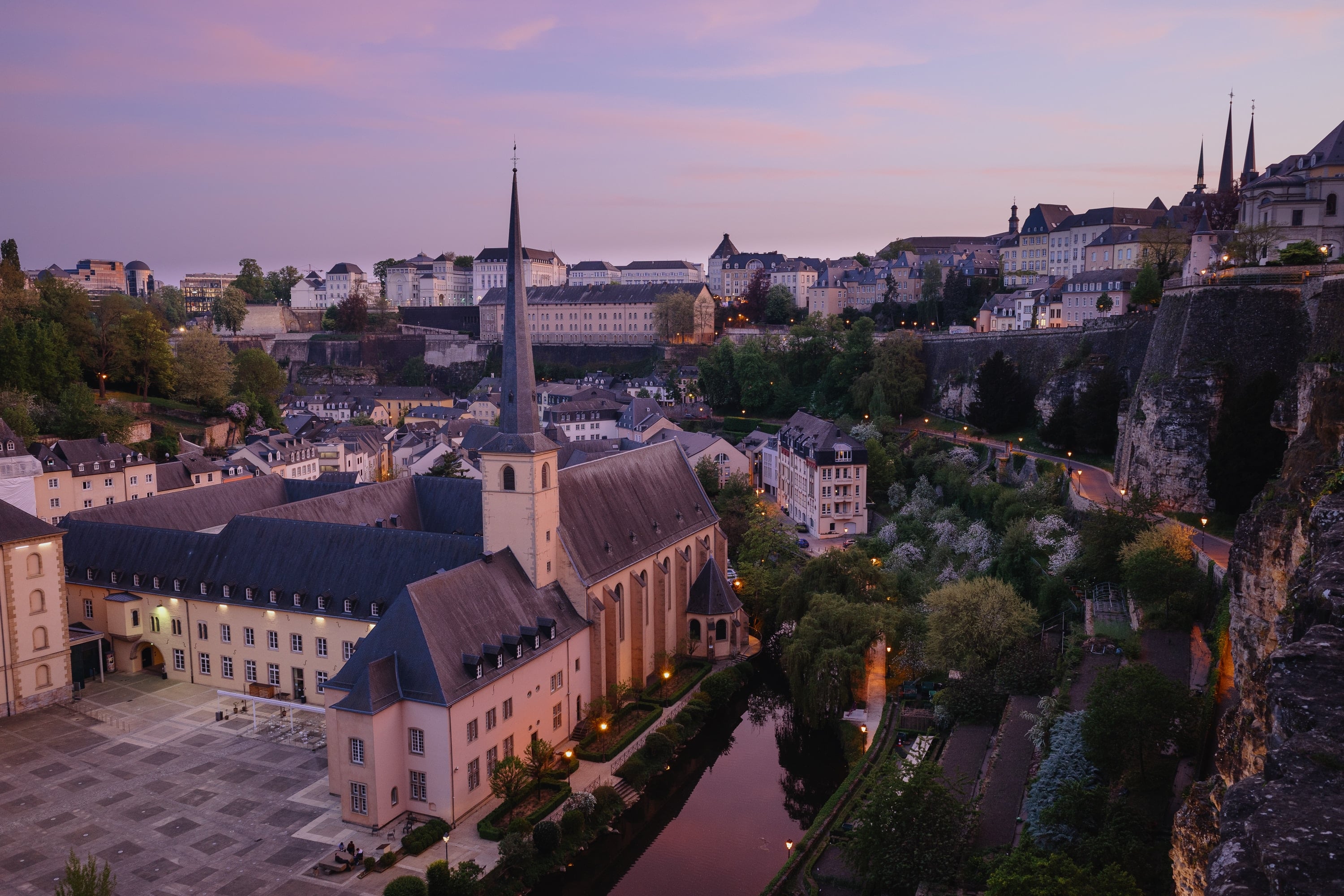 Neumünster Abbey in Luxembourg city