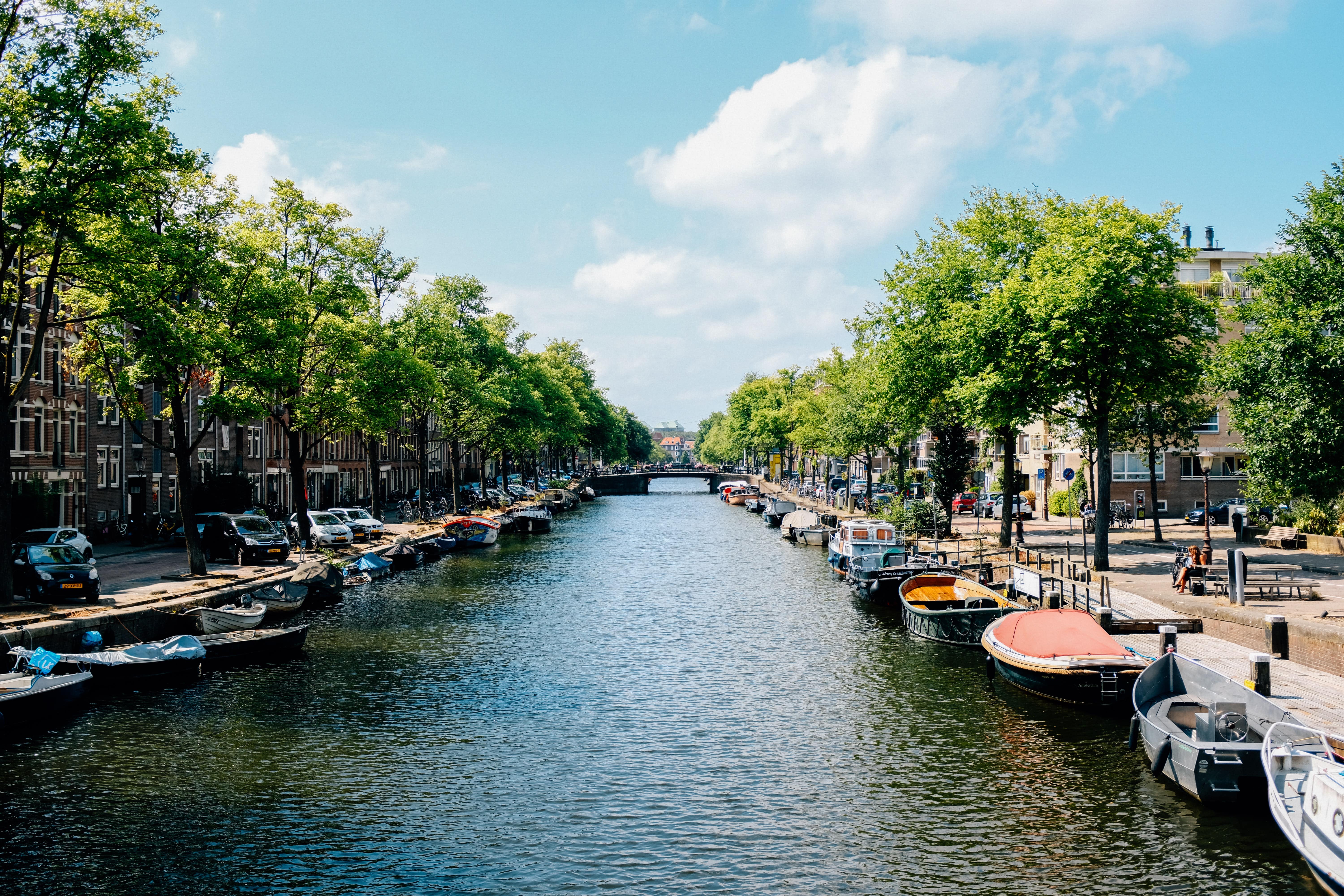 Dutch canal in Utrecht, Netherlands PEO & EOR 