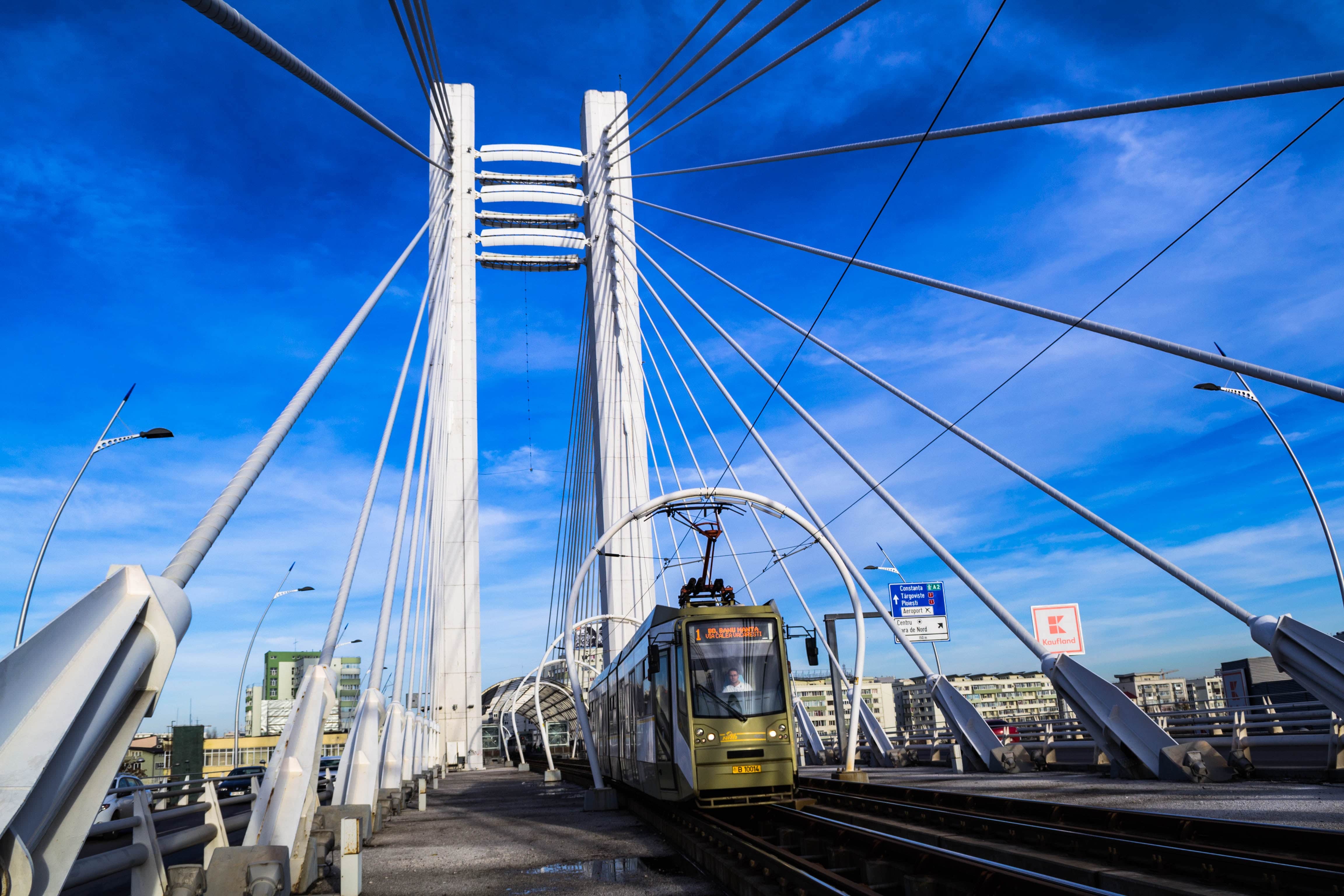 Bucharest bridge in Romania 